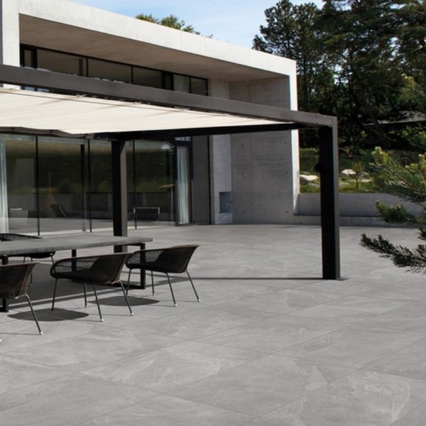 Outdoor Porcelain Tiles Ardesia Alfa Grey