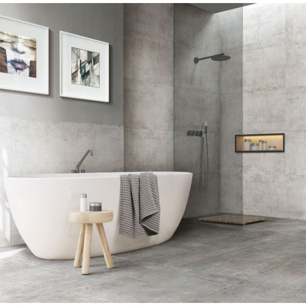 Murales Ice Porcelain Matt Bathroom Floor Tile 60x120cm