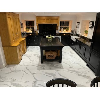 glossy marble effect tiles