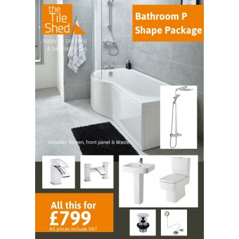 P Shape Right H Bathroom...