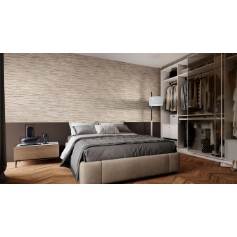 Cannes beige Splitface feature tiles