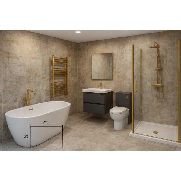 Satin Beige 40x80cm Porcelain Matt...