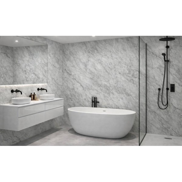 TTS101 Grey Marble Gloss SP 2.4x1m 10mm