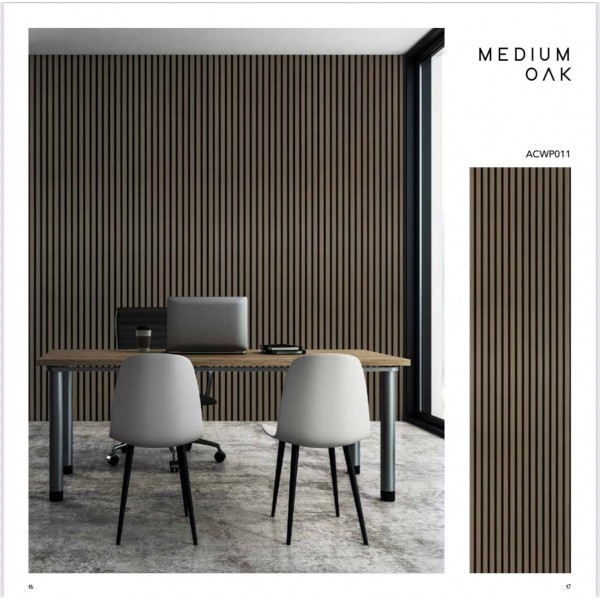 Acoustic Panel Medium Oak 2400x600x21...