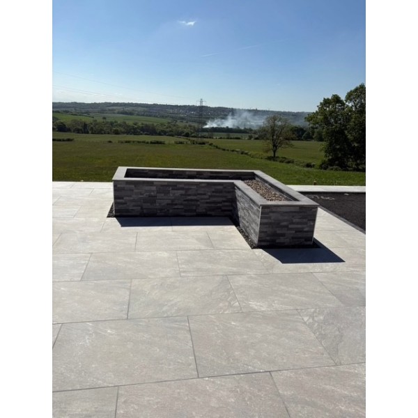 Pontus outdoor porcelain tiles stone look patio tiles