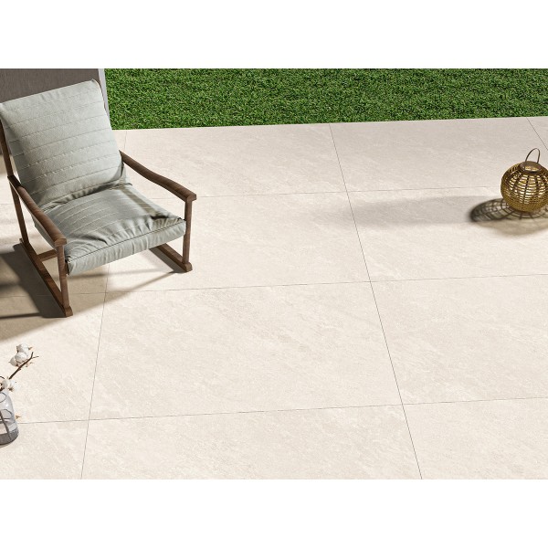 Quartz White Outdoor Tile 60x90x2cm