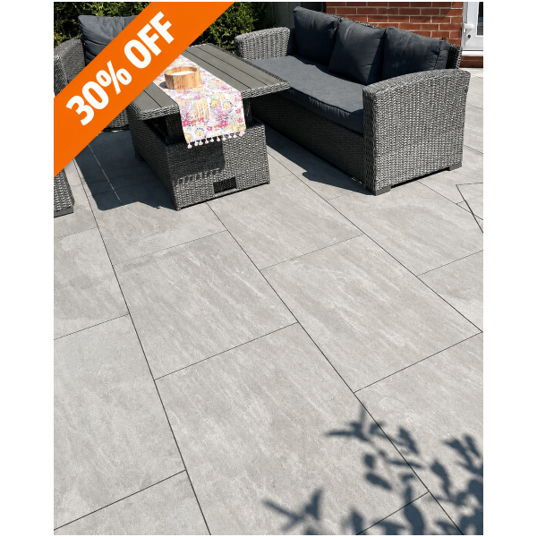 Pisa Grey XXL Porcelain Matt Outdoor...