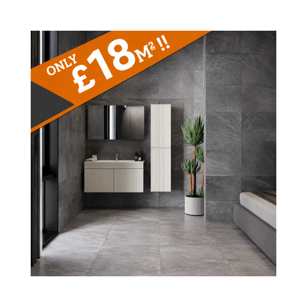 Etna Anthracite Ceramic W&F 66x33