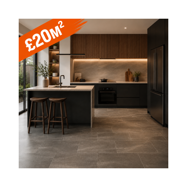 Ayton Anthracite 60x30cm Porcelain...