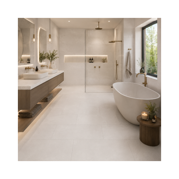 Ayton White 60x30cm Porcelain Matt...