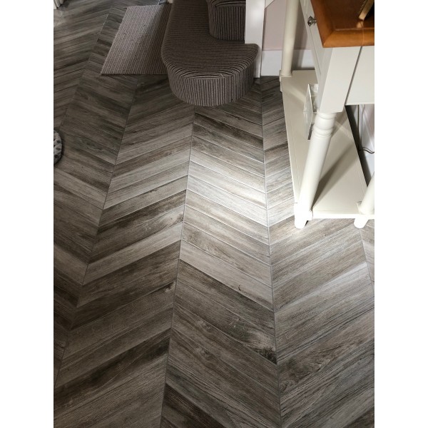 Old English Wood Cendre Chevron...