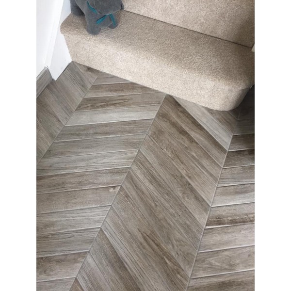 Old English Wood Cendre Chevron...
