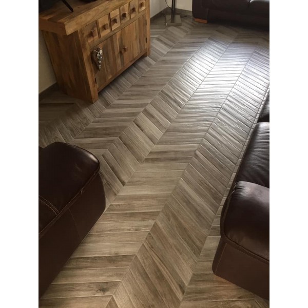 Old English Wood Cendre Chevron...