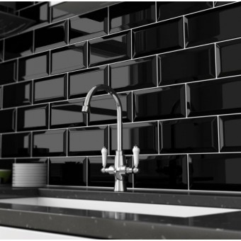 Metro Black 20x10cm Ceramic...